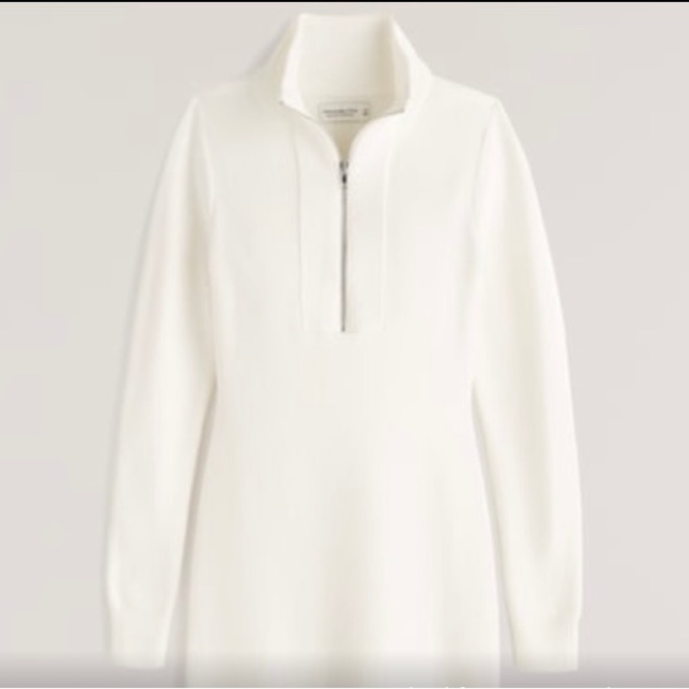 Abercrombie Half-Zip Mini Sweater Dress // Size Large